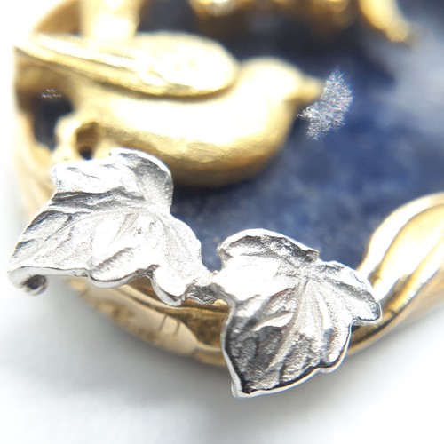 Nobuko Ishikawa As Time Merchen K18 Pt900 Diamant & Sodalith Anhänger Top Gebraucht - Bild 9 von 9