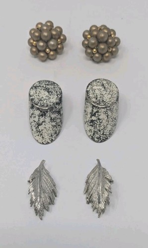 Vintage Set Clip Schraub Ohrringe 22 Paar Hobe Trifari Lisner Avon Markenlos - Bild 6 von 23