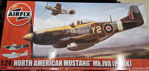 Airfix 1/24 A14003A NORTH AMERICAN MUSTANG MK.IVA ( P-51 K )    OVP - Bild 1 von 4