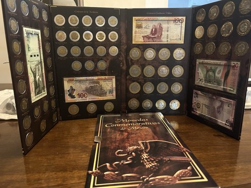 Album Monedas 20,5 Pesos Revolución Independencia, La Nueva 500 Fundacion Colima