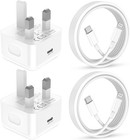 FAST 20W USB-C PD Szybka ładowarka 2M Kabel i wtyczka do iPhone'a 12 13 14 Pro - 2PACK