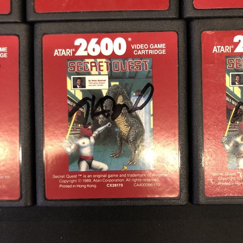 Lot Of 8 Secret Quest - Atari 2600 - Nolan Bushnell - Signed Cartridge - Picture 4 of 10