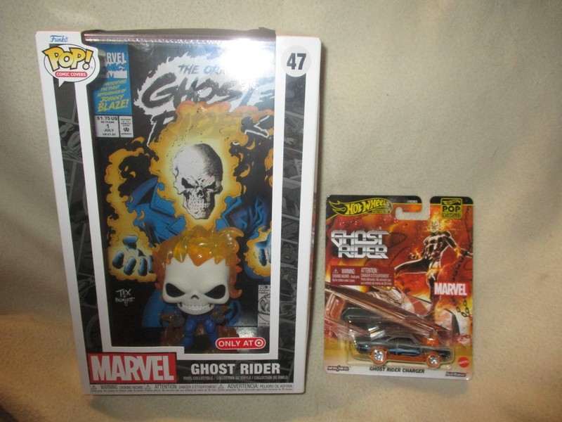 Ghost Rider Funko Pop Cover & Hot Wheel