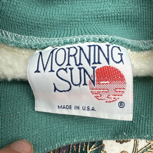 VTG Morning Sun Sweatshirt USA Made Grapevine Design Grandma Cottage Core Sz L - Picture 4 of 9