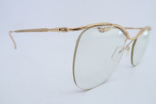 Vintage 50s gold filled eyeglasses frames women's medium made in France KILLER