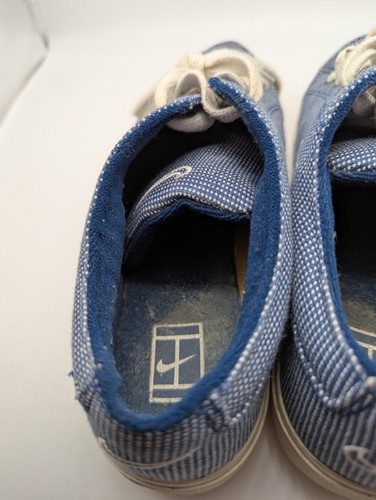 Nike GTS Canvas Vintage Blue Check Tennis Casual Trainers Sneaker Womens UK 5 - Picture 6 of 13