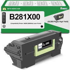 B2865 B281X00 Toner Cartridge for Lexmark B2865dw Extra High Yield 30,500 Pages