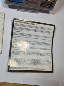 Castlevania II Simon's Quest 2 (Nintendo NES) Box And Manual Only 