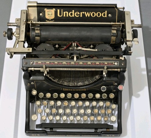 Antica macchina da scrivere Underwood n.5 standard pronta da restaurare - Foto 3 di 21