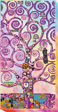 Bead Embroidery Kit "Spring tree of life" Stitching Handmade Beadwork