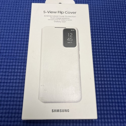 NEU!! Original Samsung Galaxy S22+ S-View Flip Cover Schutzhülle Handyhülle Weiß - Bild 1 von 3