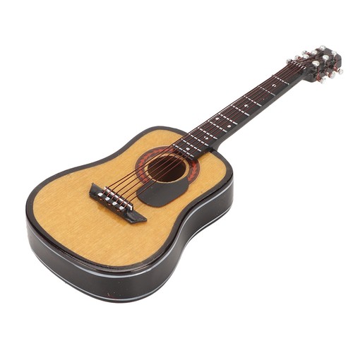 Miniature Modèle De Guitare En Bois Exquis Mini Ornements Musicaux Réalistes FR - Imagen 12 de 12