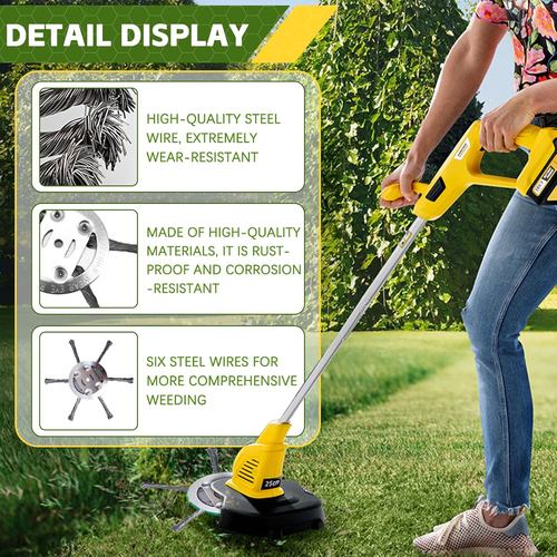 Testina Tagliaerba per Decespugliatore, Testina Tagliaerba in Filo Acciaio,Test - Foto 3 di 12