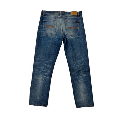 Nudie Jeans Lean Dean Lost Legend Slim Straight Organic Denim W36 Alt Hem Raw