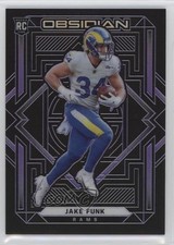2021 Panini Obsidian Rookies Electric Etch Purple 64/100 Jake Funk #144 ku9