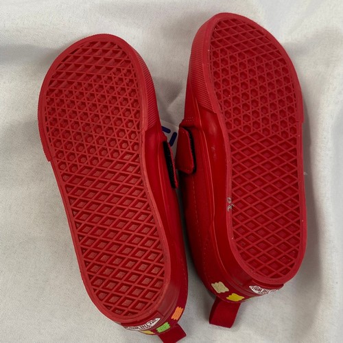 VANS Haribo 3D Bears Slip On Sneakers Kids Toddler Size 10 Red Waffle Soles NWT - Picture 8 of 11