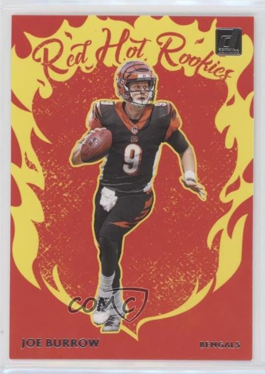 2020 Panini Donruss Red Hot Rookies Joe Burrow #RH-JB RC