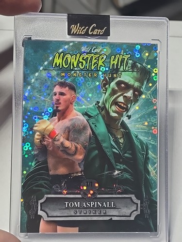 2025 Wild Card Haunted Hits TOM ASPINALL 1/1 Monster Hit Frankenstein Disco  - Picture 2 of 7