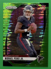 2024 Panini Prizm - Rookies Michael Penix Jr. #378 Neon Green Pulsar Prizm (RC)