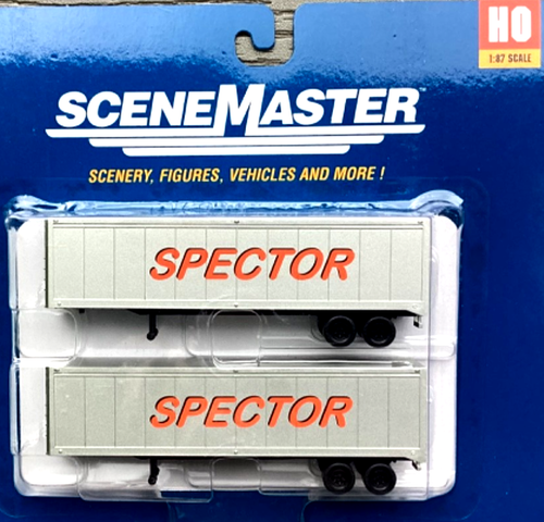 WALTHERS 1/87 HO SCALE SPECTOR MOTOR SERVICE 40' TRAILERS 2-PACK # 949-2302 F/S - Picture 8 of 17