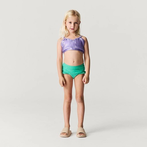 Posh Peanut ๐ Size 4 ๐ Disney Princess Ariel Mermaid Two Piece Swimsuit NEW - Picture 2 of 8