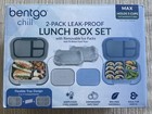 New Bentgo Chill XL 5 Cup Lunch Box Set Ice Pack 3/4 Compartment 8G15WB 