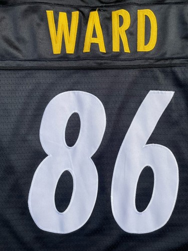 Hines Ward #86 Pittsburgh Steelers Trikot XL schwarz Reebok On Field - Bild 11 von 14