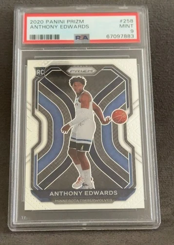 Anthony Edwards RC 2020 Prizm #258 PSA 9