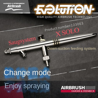 #ad Aerografo 123063 EVOLUTION X Solo 0.4mm Need to be equipped with spray cup $138.00