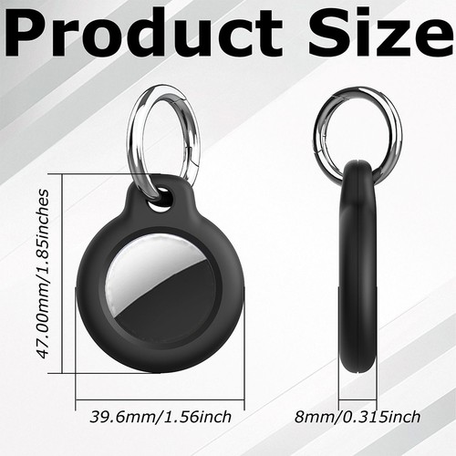 Funda con Llavero Soporte Protector Carcasa para Apple Air Tag Paquete de 4 - Imagen 6 de 10