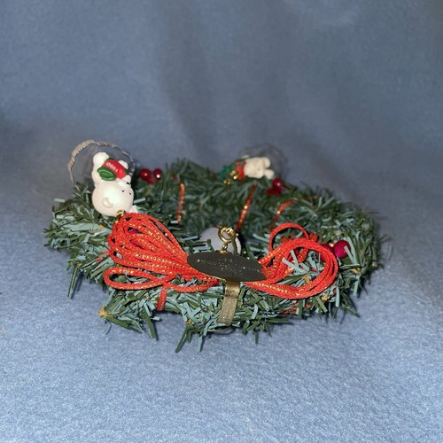 VTG Hallmark 1990 Little Frosty Friend Ornament Wreath 3 Individual Eskimo Husky - Picture 11 of 11