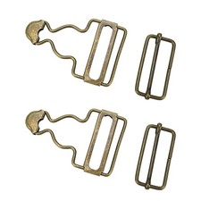 Overall Buckles 2 Pairs Metal Suspender Replacement for Bibs Dungarees