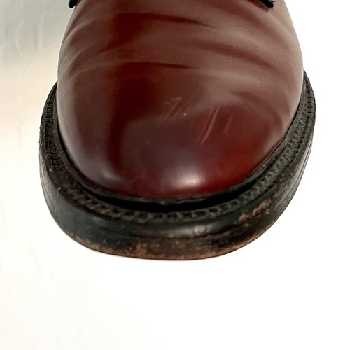 Blucher Allen Edmonds Shell Cuero Cordobés Leeds Punta Lisa PTB Borgoña Hombres 8 - Imagen 15 de 16