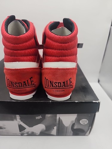 Zapatos de boxeo Lonsdale Swift Boot. Talla 6. Rojo. Nuevo con caja - Imagen 8 de 13