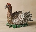 John Derian Target 2025 Fall Shaped Beaded Grouse 16"X8" Pillow NWT