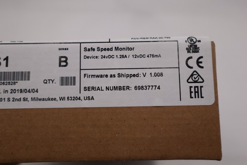 FACTORY SEALED Allen Bradley 20-750-S1 Safe Speed Monitor L-233-C US Free Tax - Picture 4 of 7