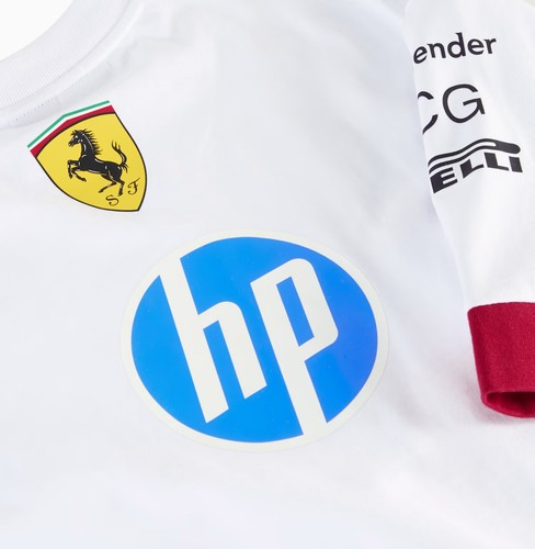 Scuderia Ferrari F1 Men's Miami GP 2025 Driver's Oversized T-shirt - White - Afbeelding 3 van 6