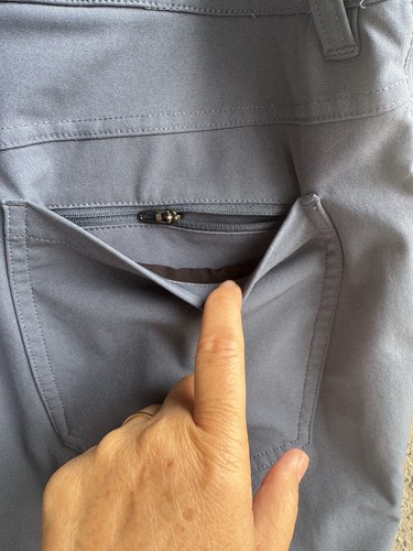 Lululemon ABC Commission Performance Mens Straight Stretch Blue Pants 40x27 - 第 3/4 張圖片