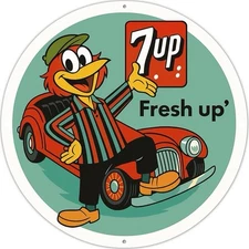 7up Soda Pop Vintage  Style Metal Sign  Advertising