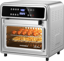 21 Qt 8-in-1 Air Fryer Toaster Oven Combo with Rotisserie  Dehydrator