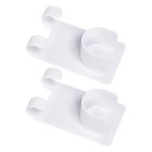 2Pcs Adhesive Shower Curtain Rod Holder No Drilling Shower Rod Retainer Brackets