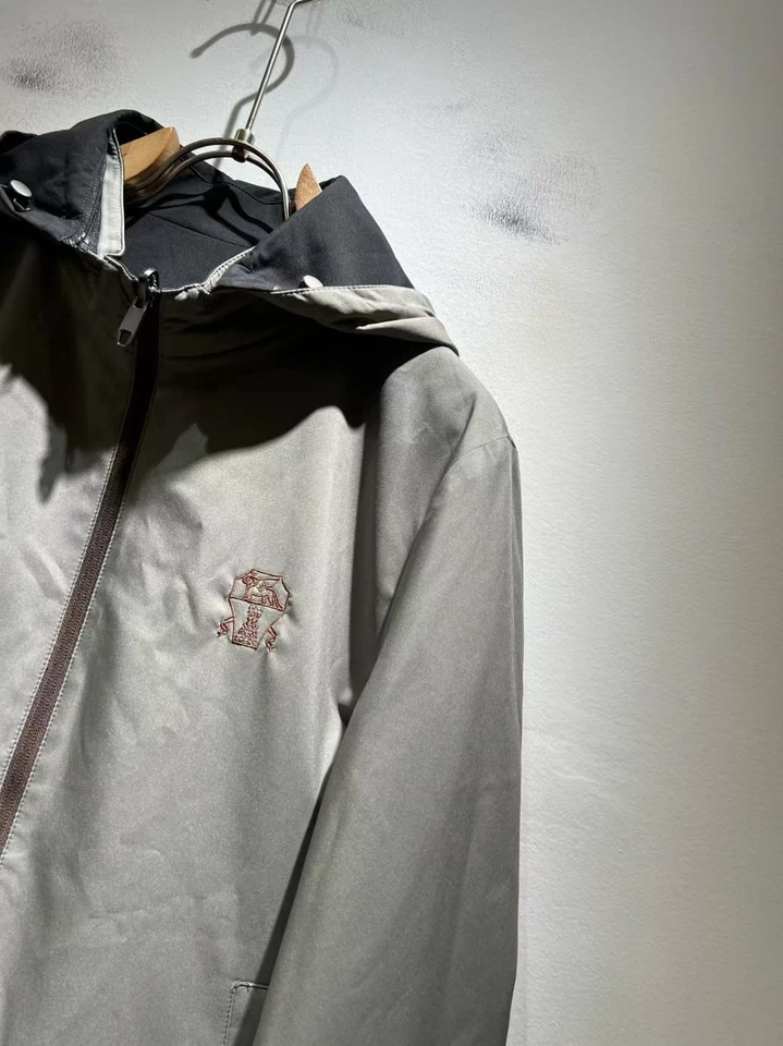 Brunello Cucinelli Men's Outdoor Casual Coat Hooded Zipper Double-Sided Jacket - Image 4 of 4