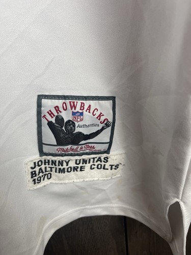 Johnny Unitas #19 1970 Baltimore Colts Mitchell & Ness Throwback Jersey Adult60 - Picture 2 of 11