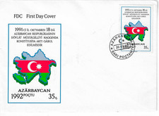 FDC Independent Azerbaijan 35 gapik 26.03.1992