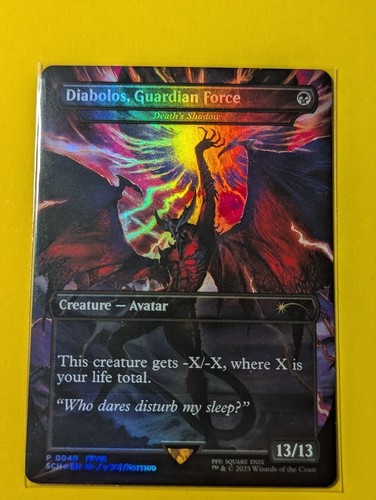 MTG Diabolos, Guardian Force / Death's Shadow Final Fantasy SCH promo FOIL