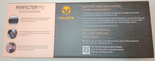 Calista Perfect Pro 0.50" Heated Round Brush-Great Performance Short Hair NEW - Picture 3 of 5