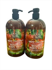 (2Pk) Dead Sea Collection APPLE Cinnmn Mineral Body Wash Refresh/Nourish 33.8oz 0.74 per gallon