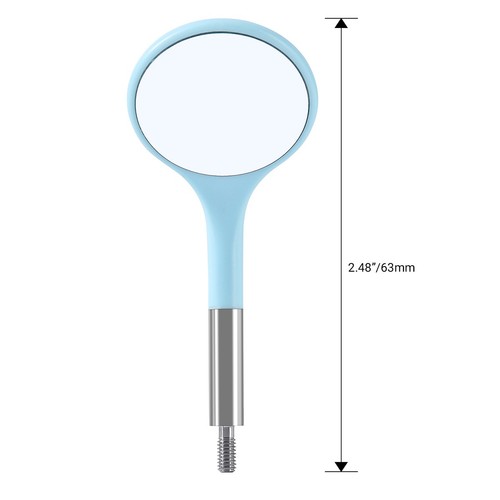 5 Farben Dental Ultra Klar Mund Spiegel Köpfe Griff Mundspiegel 22/24 mm - Bild 18 von 27