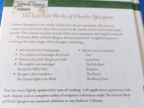ESSENTIAL WORKS OF CHARLES SPURGEON by Charles Haddon Spurgeon (2009, Hardcover) - Imagen 3 de 13