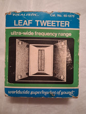 Vintage Radio Shack Realistic 30W 8 Ohm Leaf/Super Tweeter 40-1375 -NOS
